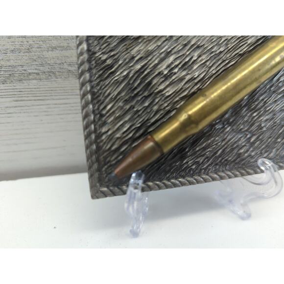 VINTAGE 30-06 SPRINGFIELD RIFLE BULLET CASING‎ BERGAMOT BELT BUCKLE - Picture 3 of 7